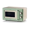 Ariete 3960 Forno a microonde Vintage, 800W, Capacità 20L, 3 funzioni, 6 livelli di cottura, Timer, Verde