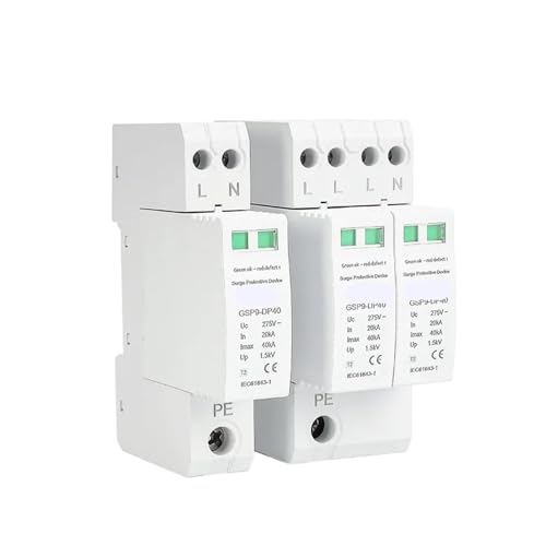 GSP9 AC �𗋊� 20KA ? 40KA 275V �ƒ�p�T�[�W�v���e�N�^�[��d���𗋊� 1P+N 18 �~�����[�g�� 3P+N 36 �~�����[�g��(GSP9-DP40 2P 275V)