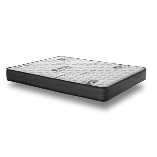 PRISMA FLEX Colchón de Espuma 105x200 cm Termic - Altura +/-20 cm - Firmeza Alta - Acogida Suave y Gran Confort - Espuma HR de Alta Durabilidad - Tejido 3D 100% Transpirable - Certificado Oeko Tex