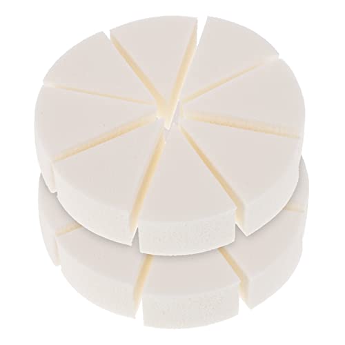 BESTYASH 2Sets Wedge Makeup Sponges for Foundation Application Small Lightweight Cosmetic Safe for All Skin Types Makeup Supplies for Home and Travel