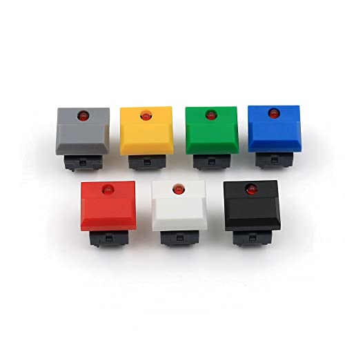 Botón cuadrado PB86-B1 ideal para reparar mesas de mezcla y paneles de control 3