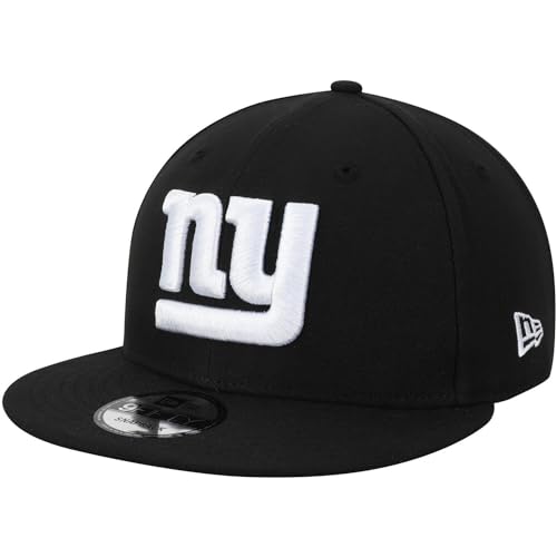 New Era NFL 9FIFTY Black White Adjustable Snapback Hat Cap One Size Fits All (New York Giants)