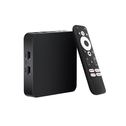GD2 Google TV Box 4K HDR | Smart TV Media Player | HDR10+ | Dualband WiFi & LAN | Sprachsteuerung | Unterstützt Netflix, Prime Video, Disney+