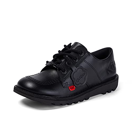 Kickers Boy's Derby Lace-Up School Uniform Shoe, Black, 6.5 Big Kid #TOP10