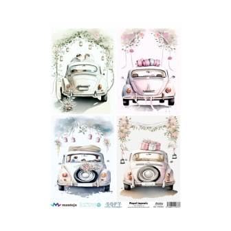 Carta di riso giapponese Soft Wedding 2, 30 x 41 cm