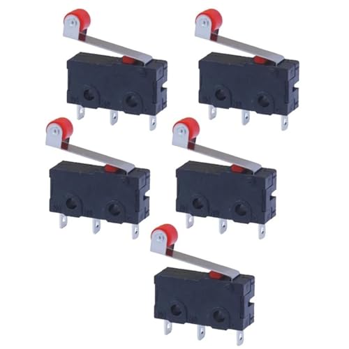 Interruptor ZW12-N 5 A 250 VAC pulsador de reinicio de 3 pines 5 piezas