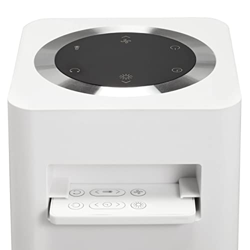 Clean Air Optima CA-904 - Design ventilatorkachel - Verwarmen en koelen - Verwarming: 1000/2000 Watt - Digitale thermostaat 15-35 °C - Oscillatie 80° - Stoffilter - Geschikt voor ruimtes tot 40m²/100 m³ (Wit) - Afbeelding 7