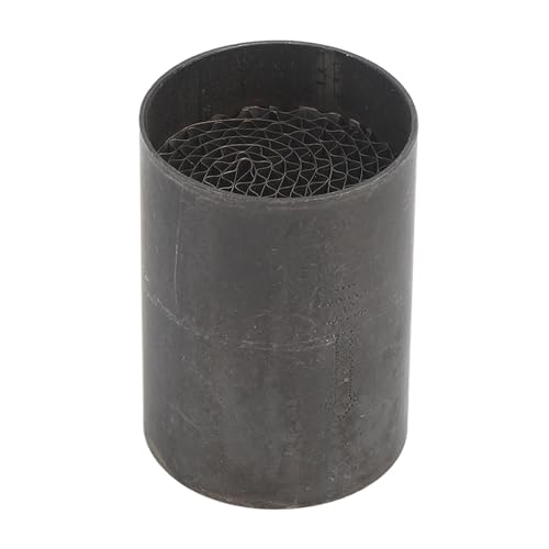 Catalizador de Tubo de Escape para Motocicleta, Silenciador de Escape Medio Delantero de Acero Inoxidable, Catalizador Universal para Motocicleta (35 * 50mm)