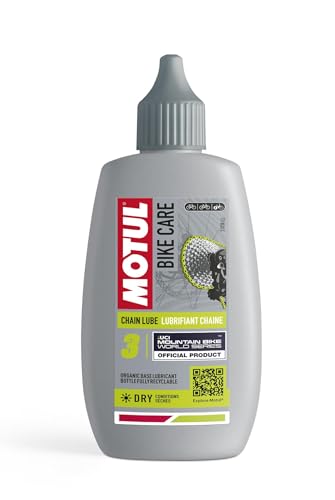 Motul - Lubrificante per Catene di Biciclette MTB, Condizioni di Asciutto - Antiusura - Resistente all'Acqua e alla Ruggine - Flacone con Contagocce - Bike Care Chain Lube Dry off Road - 100 ml