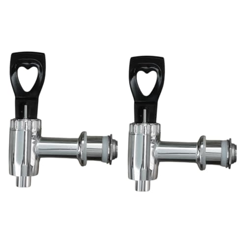 LckCryspho 2個入り 交換用スピゴット 水タンクスパウト バレル蛇口 レバーハンドル付き 金属製 キャンプ レストラン対応 (Style C)