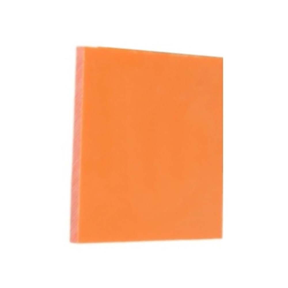 Orange Red PFCC Electric Cloth Pattern Board, Thickness 1mm-20mm Industrial Phenolic Sheet 1pc(200x200x3mm)