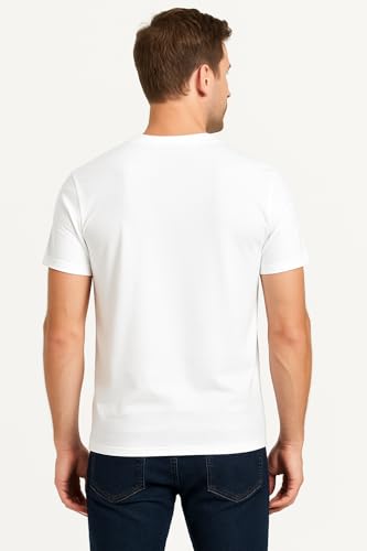 Men's 100% Cotton Crew Neck T-Shirt Classic Fit Plain Breathable & Soft Short Sleeve Tee | Pack of 13