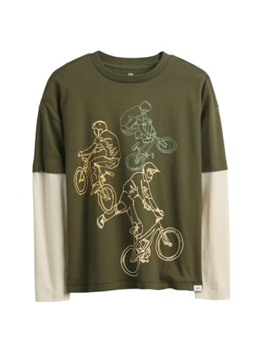 Image of GAP Boys' Long Sleeve Elevated Graphic