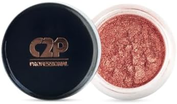 C2P Pro Eyeshadow Pigment for Eye Makeup - 2g | Long-Lasting and Highly Pigmented Loose Precious Pigments with Metallic Effect | Cosmetics For Women and Girls,Copper 09, 2 grams