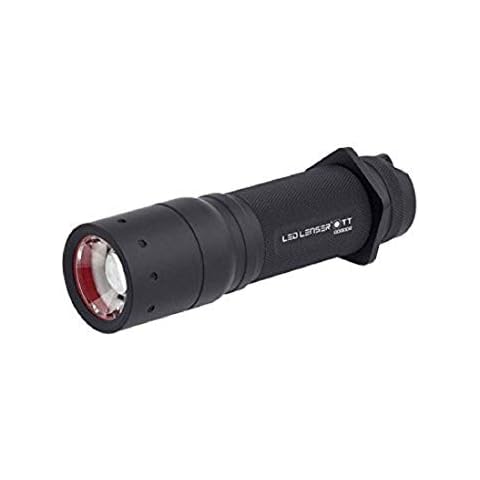 Ledlenser Police Tac Torch - LED Rechargeable Torch, Super Bright 280 Lumens, Powerful Lightweight Design, Long Distance Spotlight, Anti Roll Protection Feature, Hiking Torch, Dog Walking, Camping, Up To 25 Hour Battery Life Cover