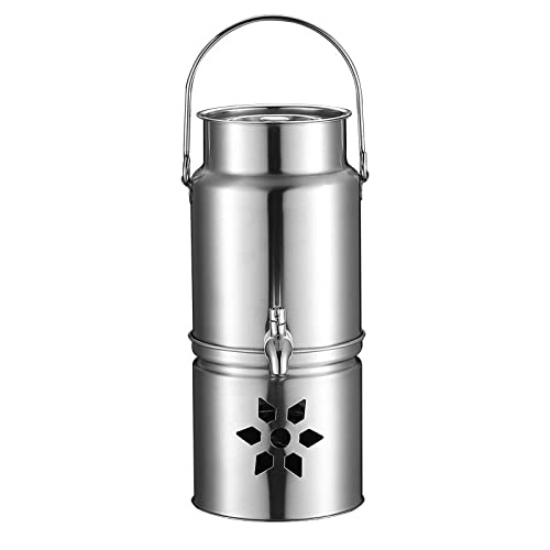 Bidon à Lait En Inox 304 5L Avec Robinet - Parfait Pour Buffet, Fêtes Et Usage Quotidien