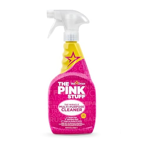 Stardrops The Pink Stuff Miracle Multi-Purpose Cleaner – Removes Grease, Grime, and Stains on Kitchens, Bathrooms, Floors, and More, 25 fl Oz