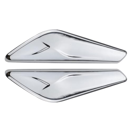 2PCS Front Fender Chrome Finisher Trim Right Left Side Fits X3 F25 X4 F26 2011 2012 2013 2014 2015 2016 2017 Replaces 51117338569 51117338570 (Driver & Right Side)
