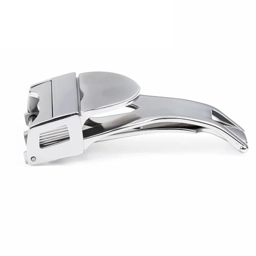 Accessoires de montre boucle bracelet 18mm fermoir pliant acier argenté - 3