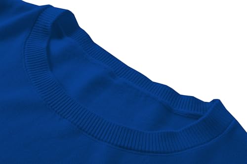 Image of DAIMIDY Womens Cotton Modal Short Sleeve Sweaters Summer Knit Tops | Breathable,Soft,Smooth Feel and Excellent Drape.Fit in Summer,Spring and Fall.