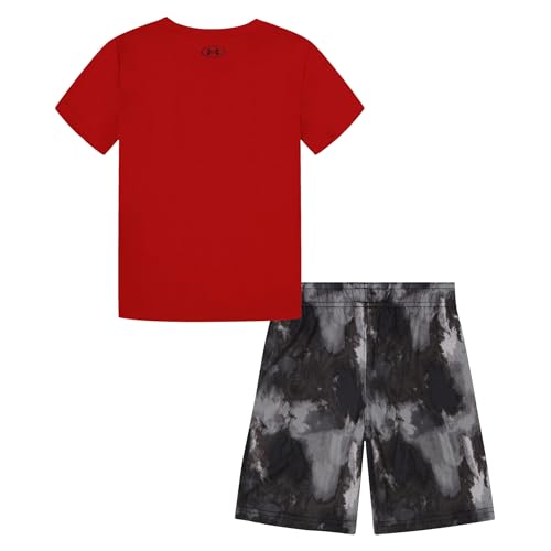 Image of Under Armour Boys 2-piece Short Sleeve Graphic T-Shirt and Shorts Set, Lightweight & Breathable