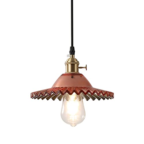Lámpara de techo con pantalla de vidrio para comedor y cocina industrial 2