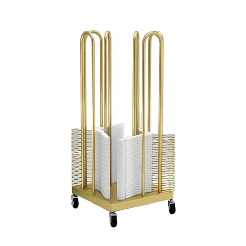 Chariot de rangement pour cintres en métal mobilier logistique pour boutique spécialisée