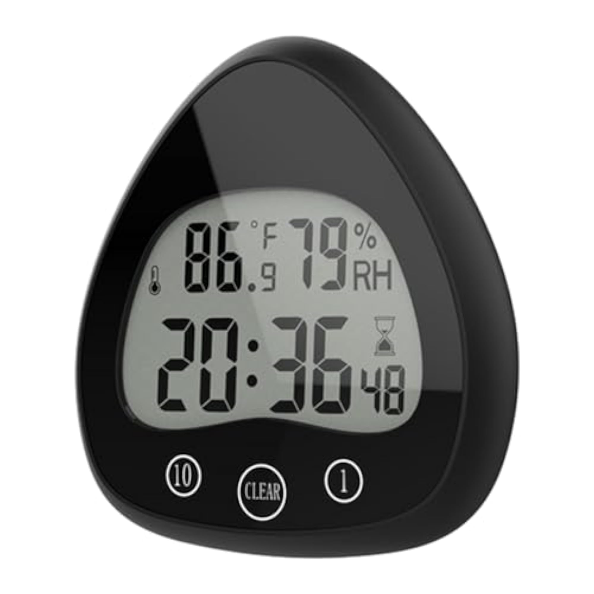 Kitchen Timer Clocks with Hygrometer for Bathroom Use