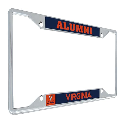Desert Cactus University of Virginia Car Accessories Cavaliers Metal License Plate Frame and Tag Holder for Front or Rear of Car (Alumni)