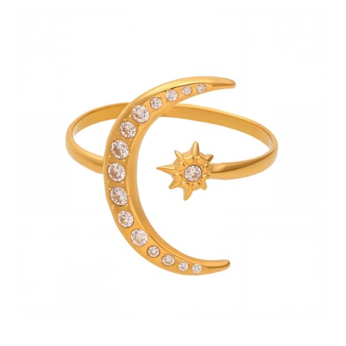 Image of 18K Gold Plated Statement Ring for Women | Stylish Classy Rings | Waterproof and Anti Tarnish Jewellery | Rakhi Gift for Sister | Gifts for Women | 1 Year Warranty*