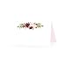 25 Elegant Peonies Floral Tent Table Place Cards for Wedding Thanksgiving Christmas Holiday Easter Catering Buffet Food Sign Paper Name Escort Card Folded Number Seat Assignment Setting Label Banquet