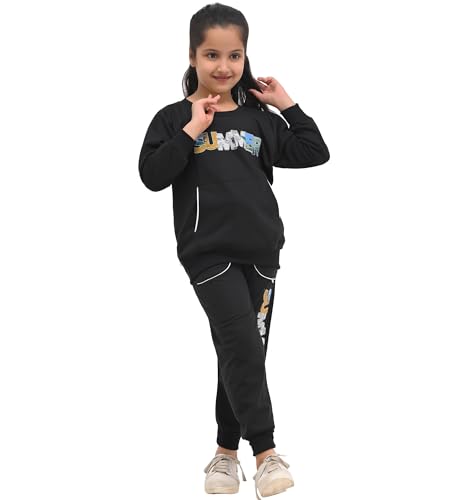 Image of Kids Girls Winter Sweatshirt with Pyjama Set for Girls and Boys | Pack of 2