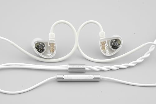 Image of Fanmusic TRUTHEAR GATE Cost-Effective Dynamic Driver in-Ear Headphone with 0.78 2Pin Cable (White, with mic)