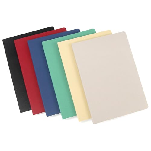 Carnet A5 haut de gamme lot de 6 cahiers lignés souples écriture