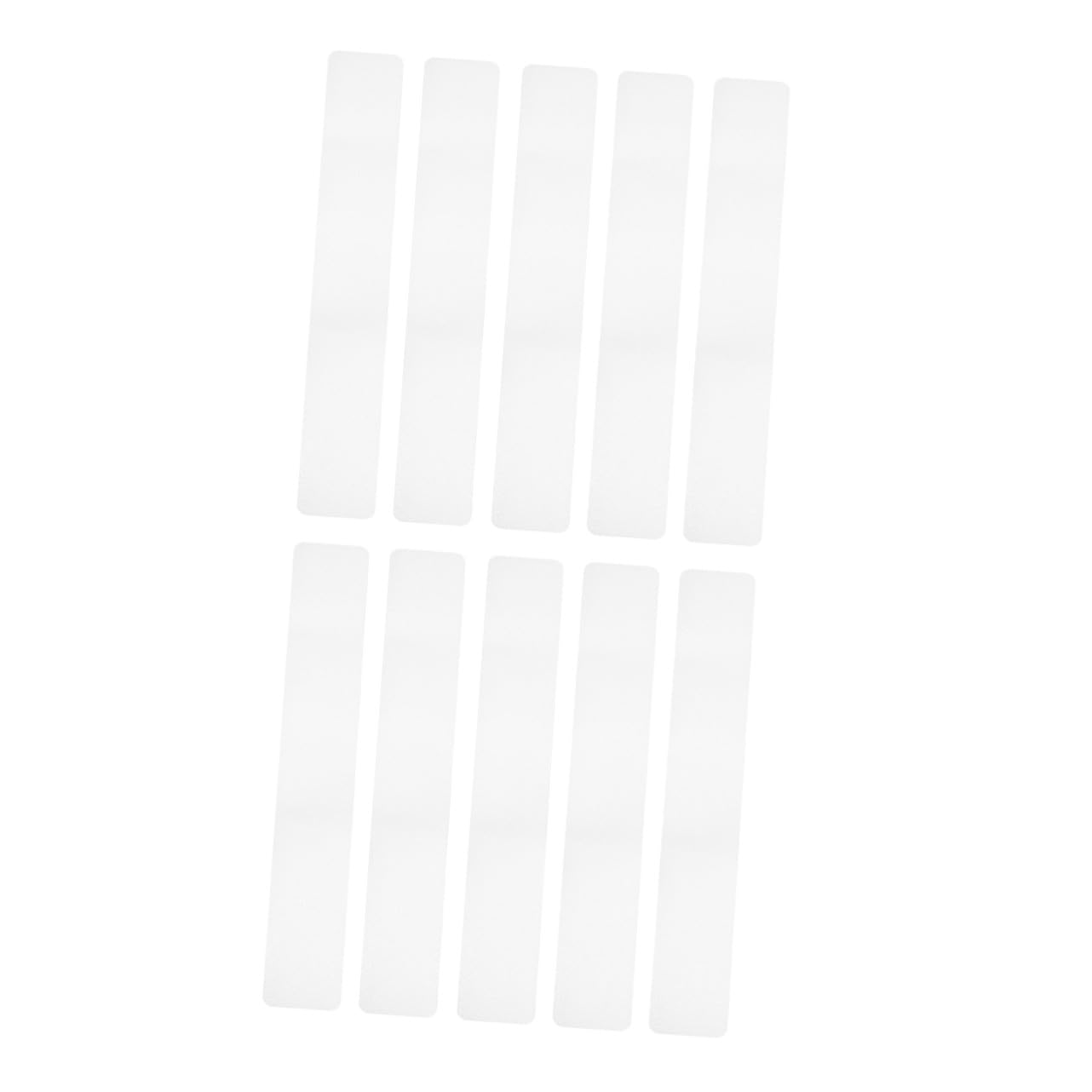 Homoyoyo Cintas Antideslizantes Transparentes Peva 15x61 Cm 10 Unidades para Ducha y Escaleras, Tiras de Seguridad para Suelo Antideslizante Baño y Bañera, Pegatinas para Escaleras y Suelo