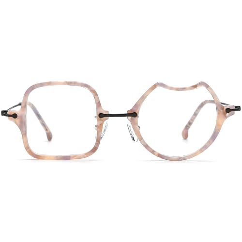 Image of FONEX Acetate Titanium Glasses Frame Men 2024 New Square Eyeglasses Spectacles Eyewear F85843
