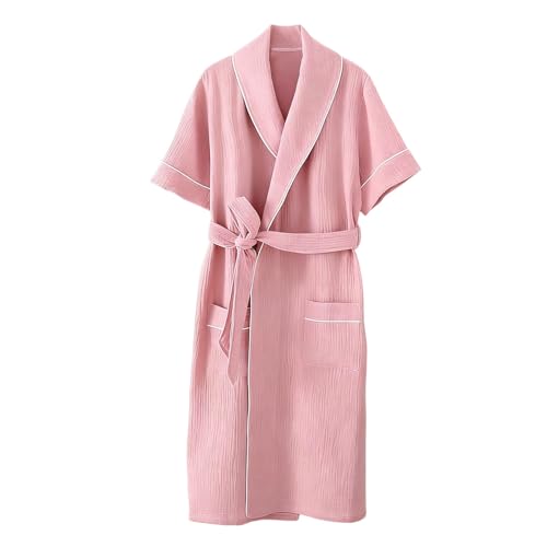 Pijama de hombre manga corta de verano conjunto de ropa de casa fresca con bolsillos y cuello