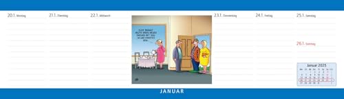 Uli Stein Wochenplaner 2025: Tischkalender: Terminplaner zum Aufstellen (Uli Stein Kalender 2025)