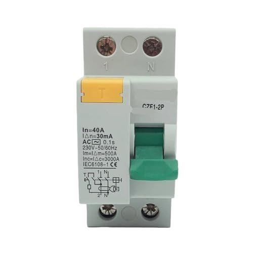 Protection différentielle 2P 40A pour sécuriser la charge de voiture électrique