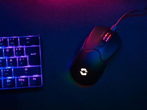 VELOX Mouse Gaming Wireless RGB - Mouse per PC senza Fili con Batteria ricaricabile, USB-C, 4800 dpi, programmabile, leggero, ricevitore USB nano, illuminazione LED RGB, nero - Mouse gaming - Immagine 6