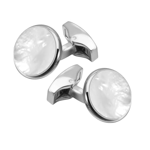 RTFJVXVZ Business Dinner Party Suit Shirt Lin Cufflinks Round French Cuff Links for Both Men Women General