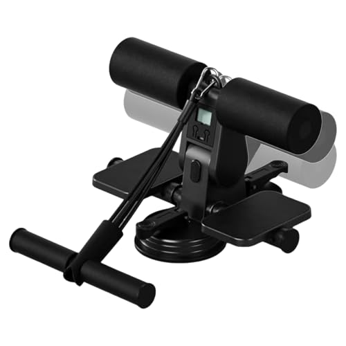 1x Ab Training Auxiliary Device - Sit Up Assistant Device | Ab Core Trainer With Pull Rope | Core Exerciser With Suction Cups An