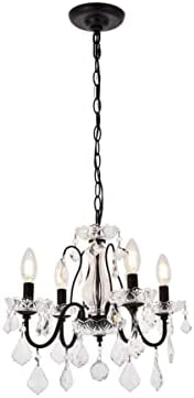 Elegant Lighting 2015D17DB/RC Royal Cut Crystal, 17" x 15"
