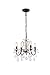 Elegant Lighting V2015D17DB/EC St. Francis - Four Light Pendant, Crystal Style Options: Clear Elegant Cut