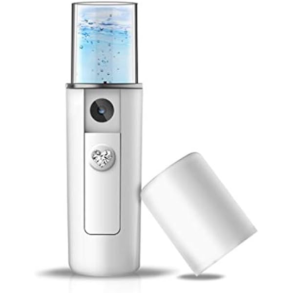 HiCollie Handy Mist Nano Ion Mist for Dry Skin Oily Skin Sensitive Skin Compatible with Neutral Skin Portable Mist Facial Device Mini Hydrating Facial Beauty Device Mini Humidifier Rehydration Beauty