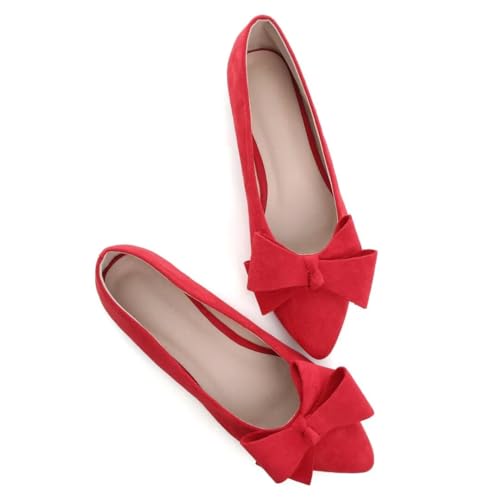 Image of Stunner Womens Flats Fashion Pointed Toe Bowknot Ballet Flats Cute Slip On Dress Flats Comfortable Party Wedding Flats2