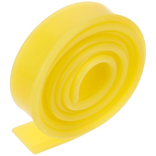 STOBAZA Tira de Silicona Flexible para Escobilla de Goma de Limpieza de Ventanas 105 Cm Color Amarillo, Repuesto para Limpiacristales Domésticos y Cabezal de Limpiaparabrisas, Herramienta