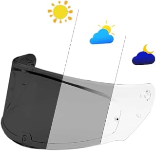 PSLER Assault Rapid Stream Outer Helmet Visor - Motorcycle Helmet Face Shield Accessories Replacement for Assault Rapid Stream Outer FF320 FF353 FF328 FF800,Photochromic