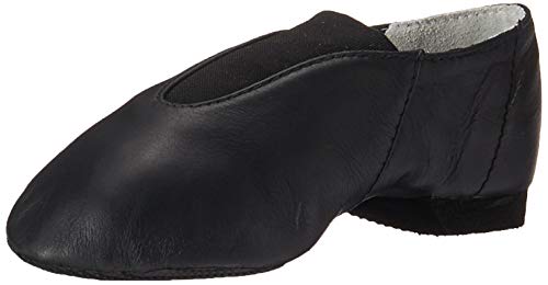 Bloch Super Jazz Dance Shoes for Girls – Slip-On Leather Jazz Shoes with Strong Elastic, Rubber Split Sole, EVA Outsole – Flexible, Durable, Superior Fit Kids Dancewear (Black, 12.5 X US Little Kid) by Bloch - Used condition - US$16.82