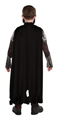 Amscan Mandalorian Boy Muscle Halloween Costume For Children, Small (4-6), Includes Mask, Jumpsuit, Belt, Cape #TOP1